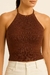 Cropped Frente Única - Chocolate - comprar online