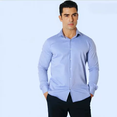 Camisa Slim Fit em Algodão Pima Fio 80 - comprar online