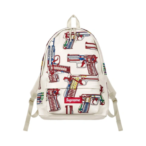 Bolsa Supreme® GUNS EMBROIDERED LEATHER BACKPACK - comprar online