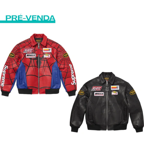 Jaqueta Supreme® Vanson Leathers® Spider-Man Jacket