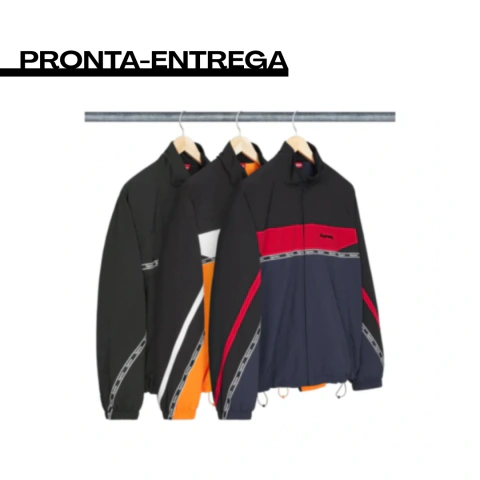 Jaqueta Supreme® Zip Up Logo Taping Track Jacket