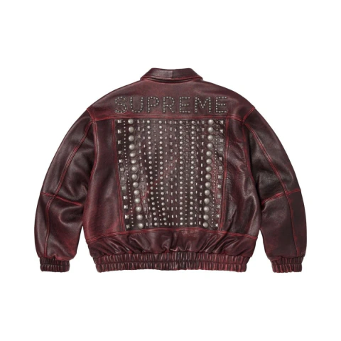 Jaqueta Supreme® MULTI STUDDED LEATHER JACKET - Cop Box LTDA