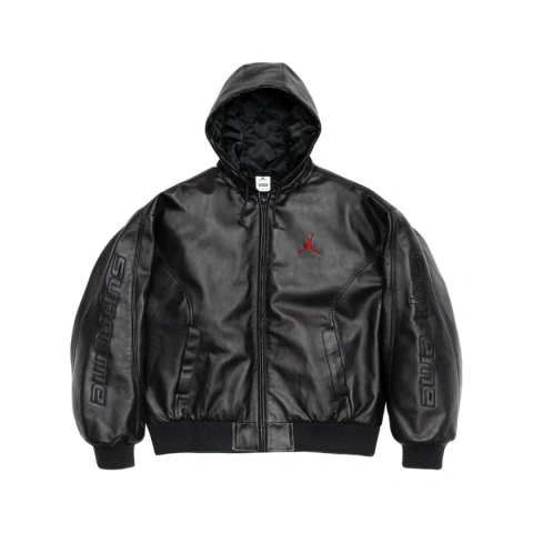 Jaqueta Supreme® JORDAN® HOODED LEATHER JACKET - comprar online