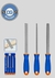 Set X 3 Lima Para Madera 8 WADFOW Wsf1403