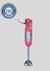Imagen de Mini Pimer Eiffel E-237 3-1 Acero Inox Accesorios Color Roja
