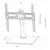 Rack Naku MTV-001 de Mesa Para TV de 32" a 75" con Base de Vidrio en internet