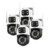 Kit x 4 Cámara de Seguridad Doble Lente WiFi IP Naku CV-002 Full HD Motorizada 3MP - comprar online