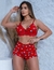 Top Doll Pijama De Dormir Baby Doll Dia E Noite Estampado - loja online