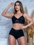 Top Doll Feminino Noite em Suede e Renda Pijama para Dormir - Ianneryes Plage