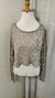 Cropped Tricot bege na internet