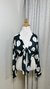 Cropped de manga verde de poá branco - comprar online