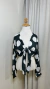 Cropped de manga verde de poá branco - comprar online