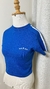Cropped Galeria Tricot Azul - comprar online