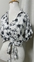 Cropped DressTo Branco desenhos preto na internet