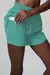 Imagem do Shorts de corrida para mulheres, 2 em 1, tecido, bolso, ginásio, Yoga, feminino