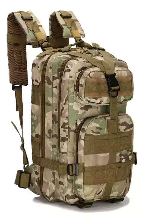 MOCHILA 30 LITROS CAMUFLADA VERDE