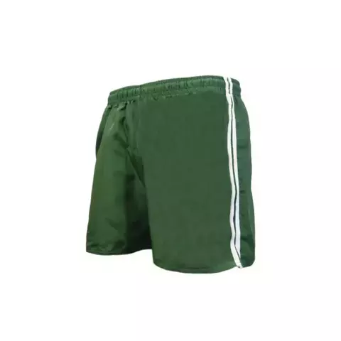 SHORT VERDE DUAS LISTRAS BRANCAS G