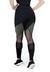 Calça Legging Cintura Alta Assimétrica com Detalhe em Tulê e Tela Preto REF: LX122 - comprar online