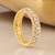 Anel Aparador de Aliança Cravejado Com Zircônia Banho Ouro 24k Feminino Luxo eViora joias - Viora Joias