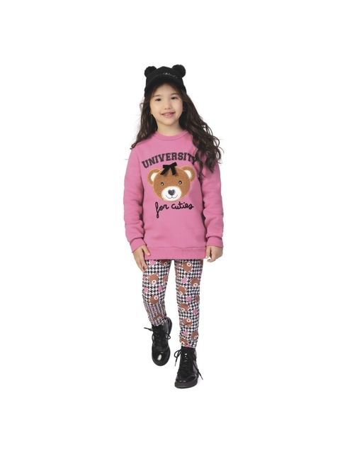 Conjunto Moletom Com Legging Térmica Urso - comprar online