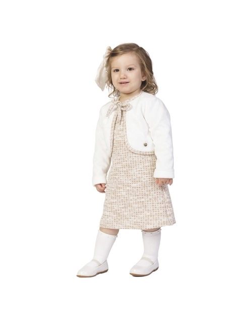 Conjunto Vestido Jaquard Casaqueto Cotelê - comprar online