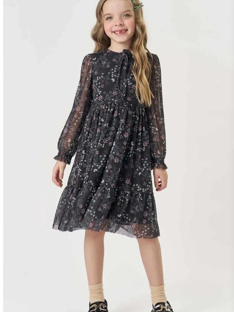 Vestido Em Tule Com Elastano Kukiê