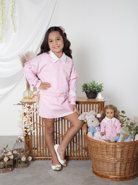 Conjunto Flores Em Sarja De Algodão Marthiê - comprar online