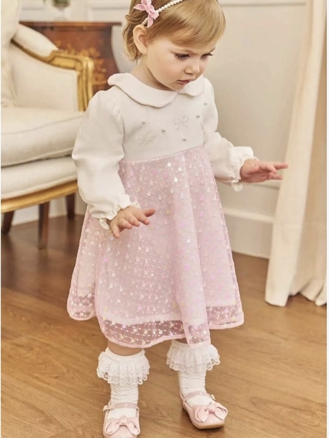 Vestido Em Cotton E Tule Bordado Kukiê - comprar online