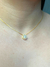 Colar gota cravejada folheado a ouro 18k