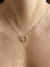 Colar coração vazado cravejado em zircônia coloridas folheado a ouro 18k - comprar online