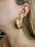 Argola tubular grande folheada a ouro 18k na internet