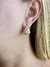 Argola cravejada em zirconias folheada a our 18k - comprar online