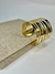 Bracelete dourado liso vazado - comprar online