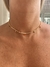 Chocker cravejada folheado a ouro 18k