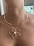 Conjunto Gargantilha Flor folheado a ouro 18k - loja online