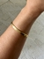 Bracelete liso folheado a ouro 18k na internet