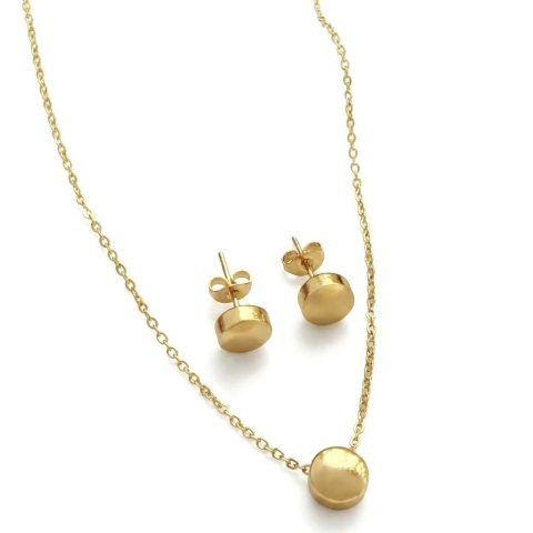 Conjunto boleado Redondo semijoia