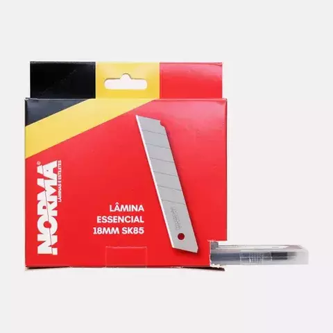 KIT 100 Laminas Basica 18mm 60º SK85 (10 Blister) Norma
