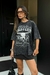 T-SHIRT OVERSIZED FOREVER COWGIRL PRETO SKY