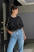 T-SHIRT ESTONADA LISA PRETA - comprar online