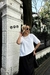T-SHIRT ESTONADA LISA BRANCA