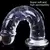 Dildo de gelatina transparente con ventosa - Tapón anal de PVC lavable, sin carga