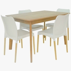 MESA RECTANGULAR + 4 SILLAS - comprar online