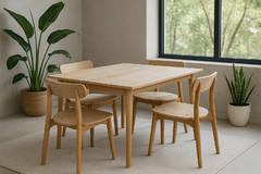 MESA NORDICA + 4 SILLAS ISSA - comprar online