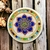 Blue Flower Acrylic Mandala with Rope and Glass Gems - Wall decoration with harmony and sophistication