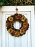 Scented Door Wreath with Pinecone Flowers in Yellow, Orange and Mustard - Charming Handmade Decoration - online store