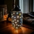 Colorful Greek Lamp with Glass Gems and Cold Ceramic Finish - Recycled Art and Cozy Light
