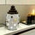 Greek Lamp with Amber Glass Gems and Cold Ceramic Finish - buy online