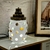 Greek Lamp with Amber Glass Gems and Cold Ceramic Finish -  A GAROTA DA ARTE SOUK DECORAÇÃO DE QUALIDADE E MUITO  BOM GOSTO