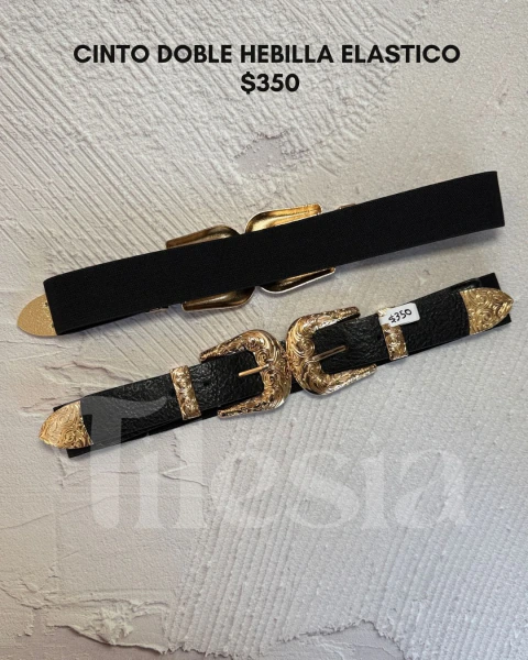 cinto elastico doble hebilla